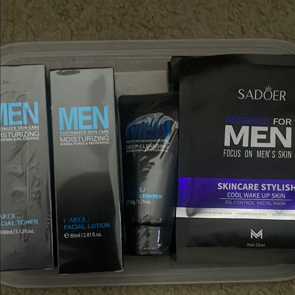 Men's Skincare Set - Black